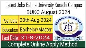 Latest Bahria University Karachi Jobs 2024